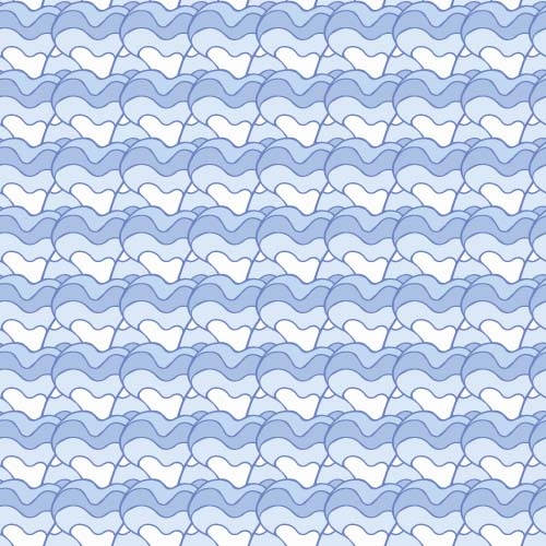 ondas simples sem costura padrão vector