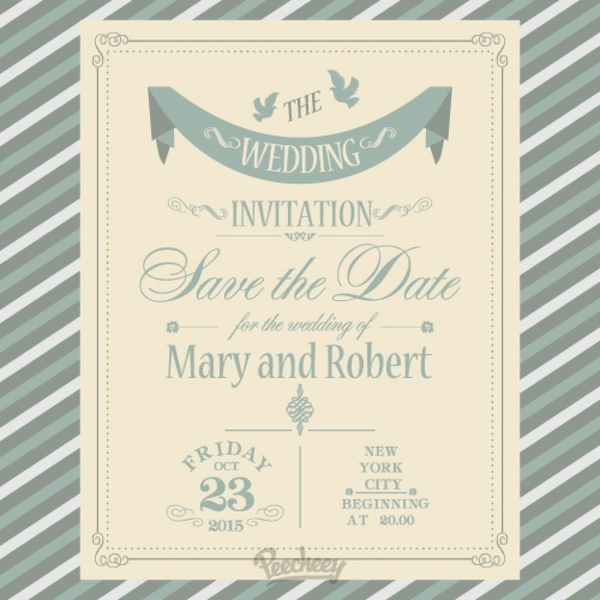convite de casamento simples