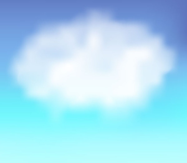 cielo nuvole sfondo vettoriale