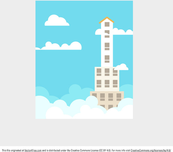 Wolkenkratzer-Vektor-Hintergrund