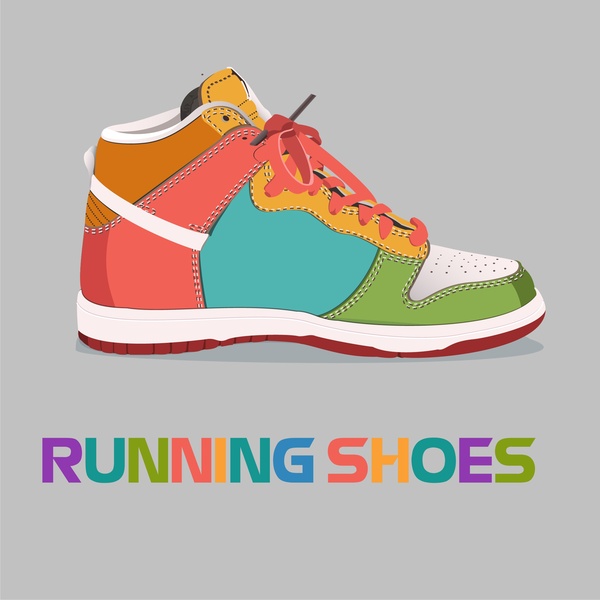 spor ayakkabı simge tasarlamak gerçekçi tarzı ile