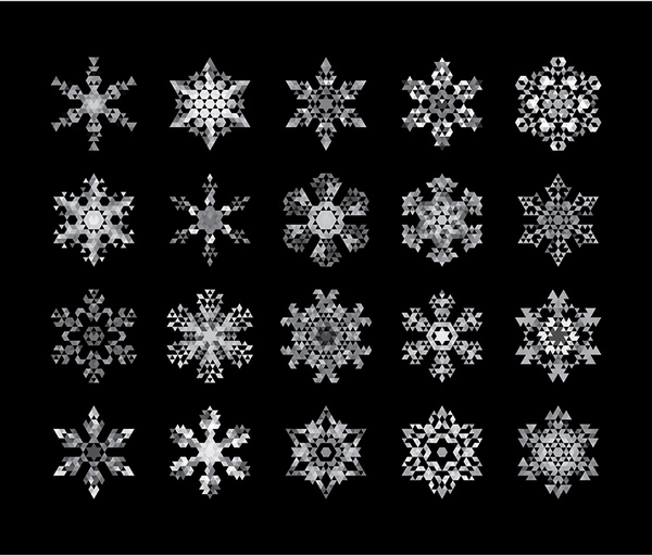 patrones de copo de nieve