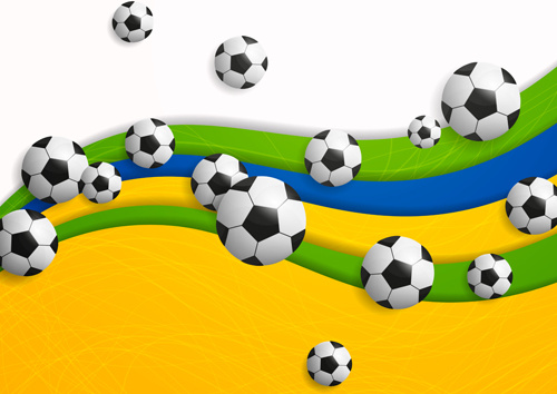 サッカーの抽象的なスタイルのベクトルの背景