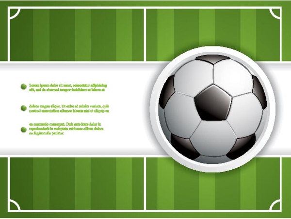 Soccer Ball With Ground Blue Print Background Vector
