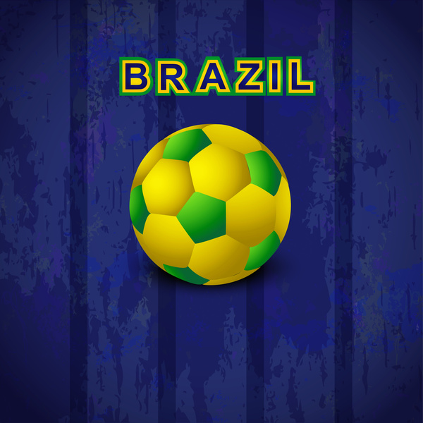 Calcio bella trama con sfondo spruzzo Brasile colori del grunge