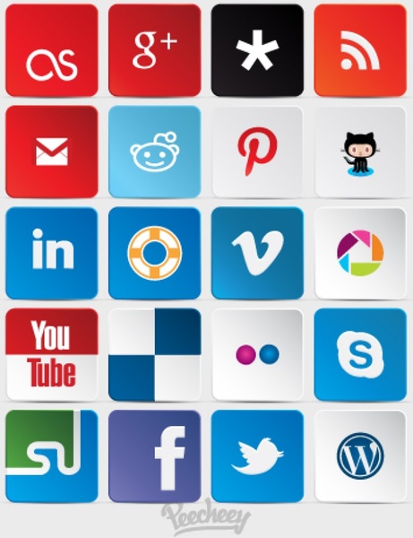 Social Media-Symbole