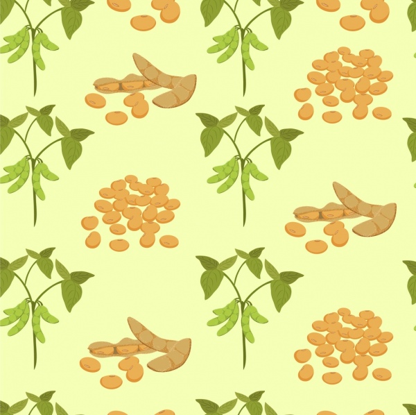 大豆豌豆樹圖標重複的設計背景