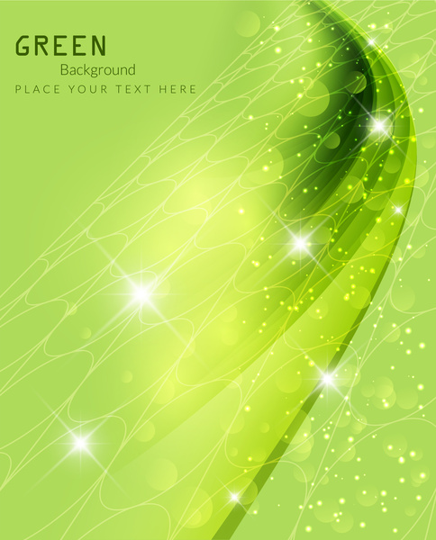 Sparkle Bokeh grünen Hintergrund Vektor