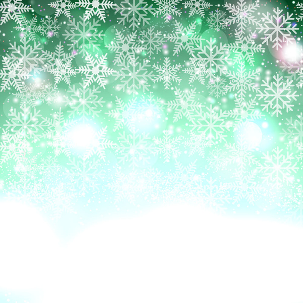 brillantes copos de nieve Resumen Navidad fondo