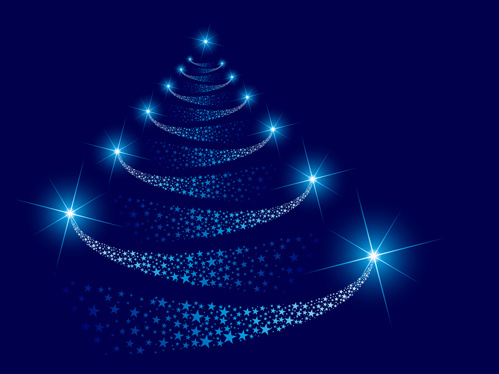 parlak Noel ağacı tasarlamak vektör