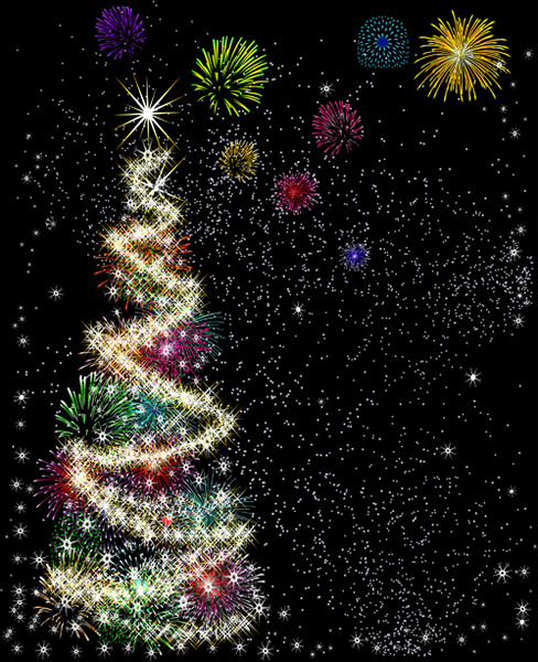 vetor de elementos de design de árvore de Natal especial