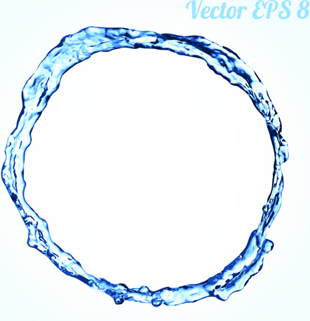 Fondo de vector de agua azul Splash