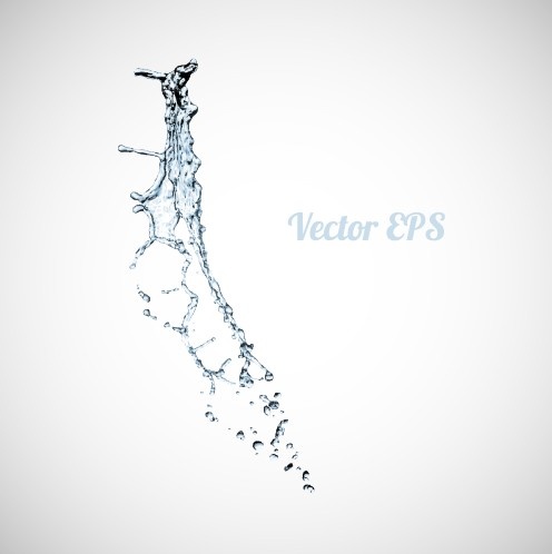 salpicaduras de vector creativo fondo de agua