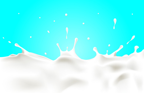 salpicos de fundo vector leite