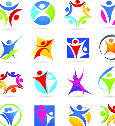 vector de logotipo e icono de elementos deporte