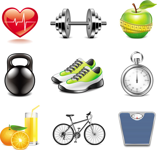 Sport- und Fitness-Ikonen