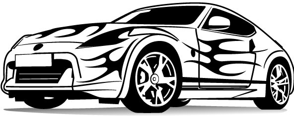 спортивный автомобиль векторное изображение