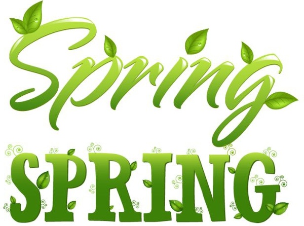 Frühling Hintergrund Blatt Symbol grün kalligraphischen Dekor