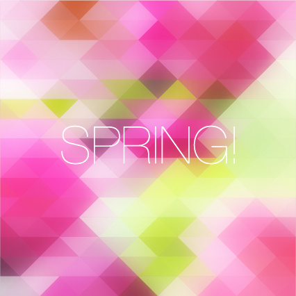 Frühling-bunten geometrischen Formen-Hintergrund