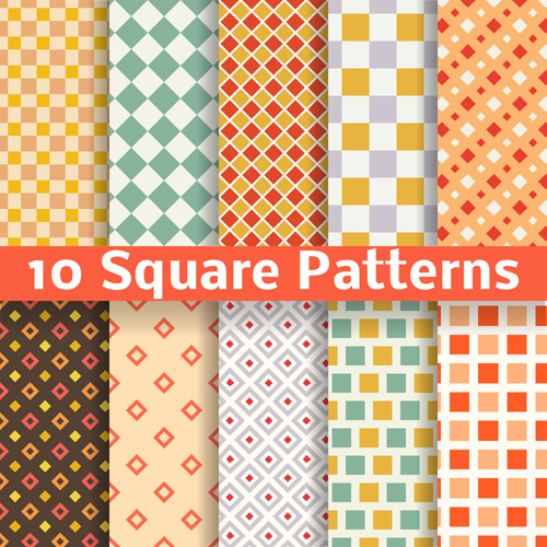 Square Patterns Vector