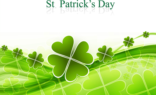 St Patricks day background presentacion de ilustración vectorial