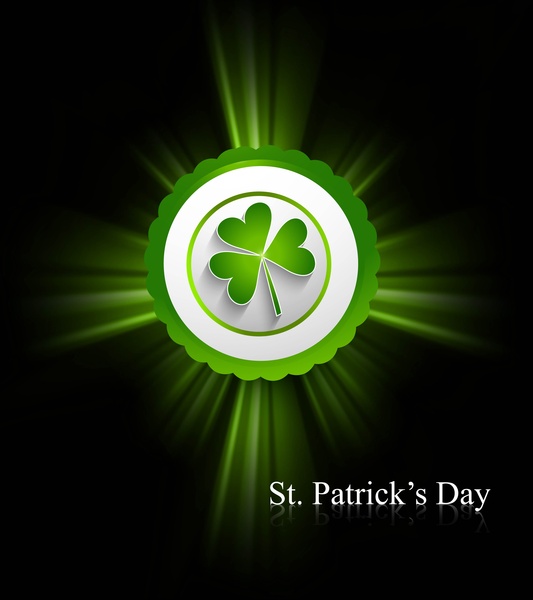St Patricks Tag Hintergrund Präsentation Vektor-Illustration