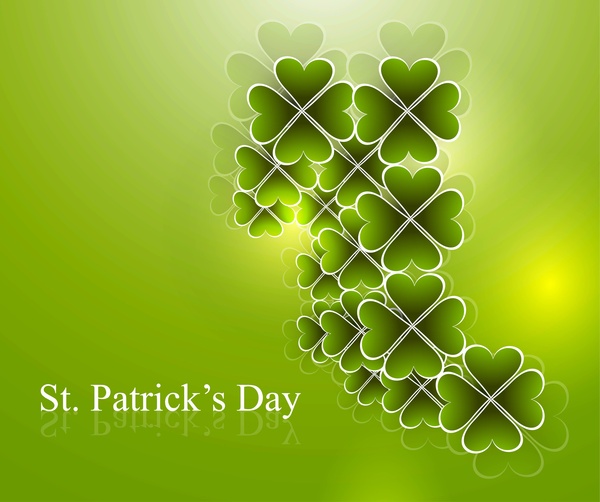 St Patricks day background presentacion de ilustración vectorial