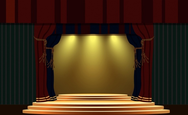 舞台设计模板古典风格明亮光饰