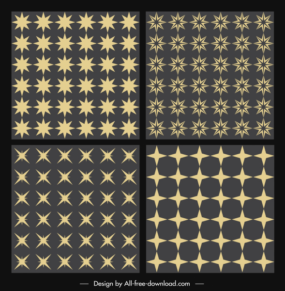 estrelas modelos de fundo clássico flat repetição decoração