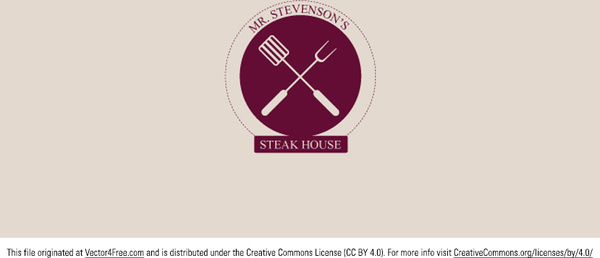 steak logo vektor