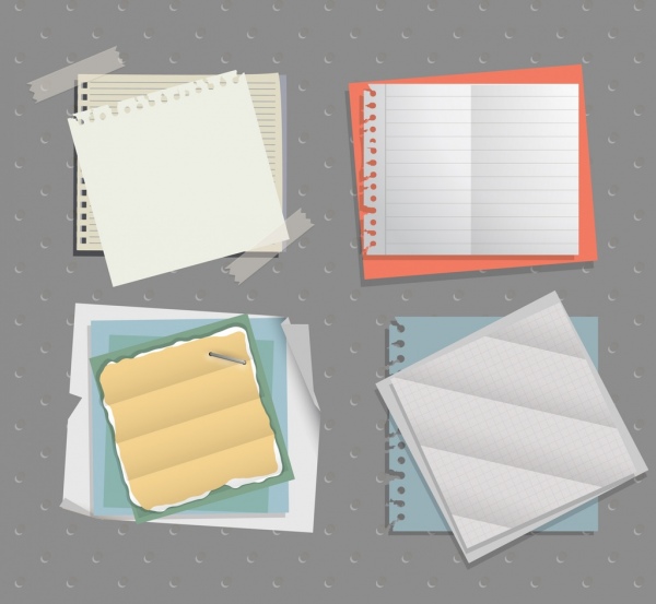 adesivo documenti icone raccolta bianco cenciosa fogli mobili