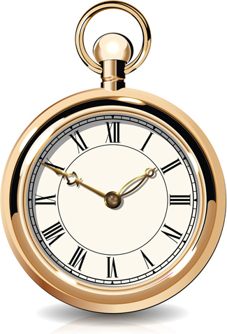đồng hồ bấm giờ phong cách vintage vector thiết lập