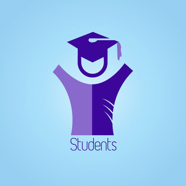 学生と教育ロゴ無料ダウンロード