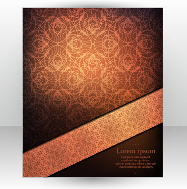 elegante funda folleto vector abstracto diseño