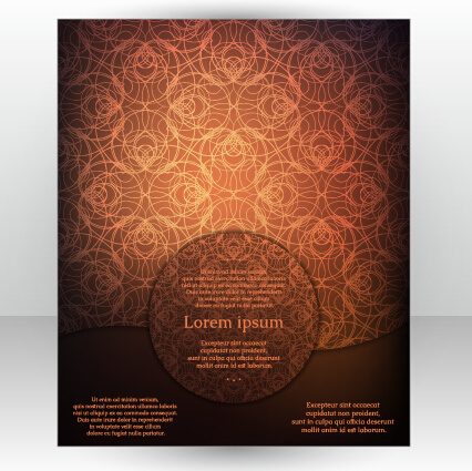 elegante funda folleto vector abstracto diseño