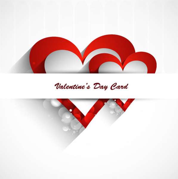 vector de elemento de tarjeta de día de San Valentín con estilo