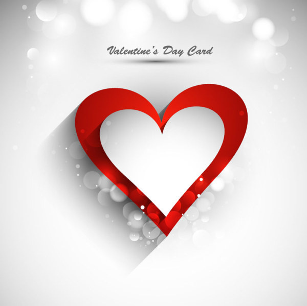 vector de elemento de tarjeta de día de San Valentín con estilo