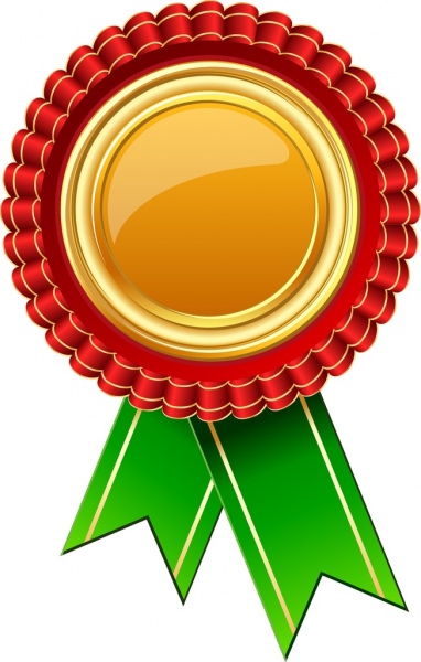 Erfolg konzeptionelle Symbol Closeup bunt glänzenden Medaille Dekoration