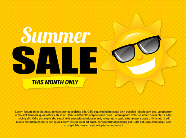 여름 판매 배너 포스터