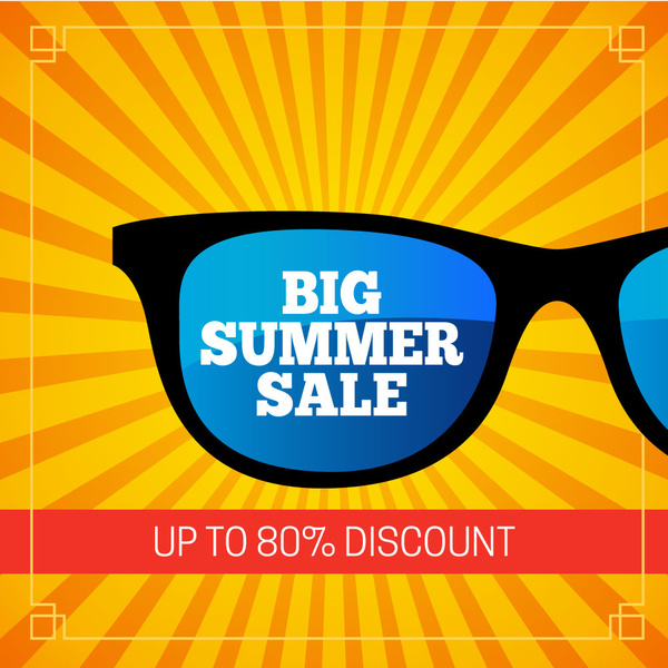 Sonnenbrille big Summer Sale banner