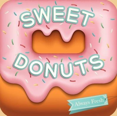 donuts dulces elementos de diseño vector