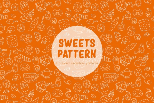 Süßigkeiten Vektor-Muster