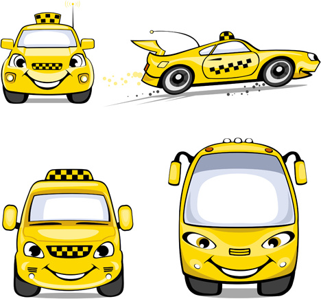 taksi tasarım vektörü