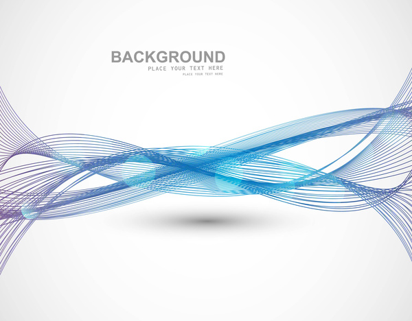 Technologie azul linea de negocio ola white background Vector Design