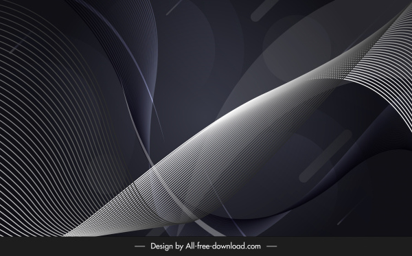 sfondo della tecnologia scuro 3d agitando design