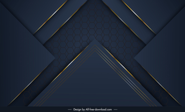 Technologie Hintergrundvorlage moderne elegante dunkle geometrische Formen