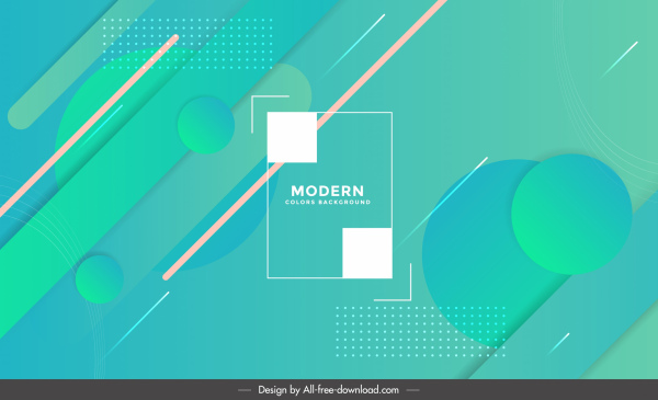 template latar belakang teknologi dekorasi geometris elegan hijau modern