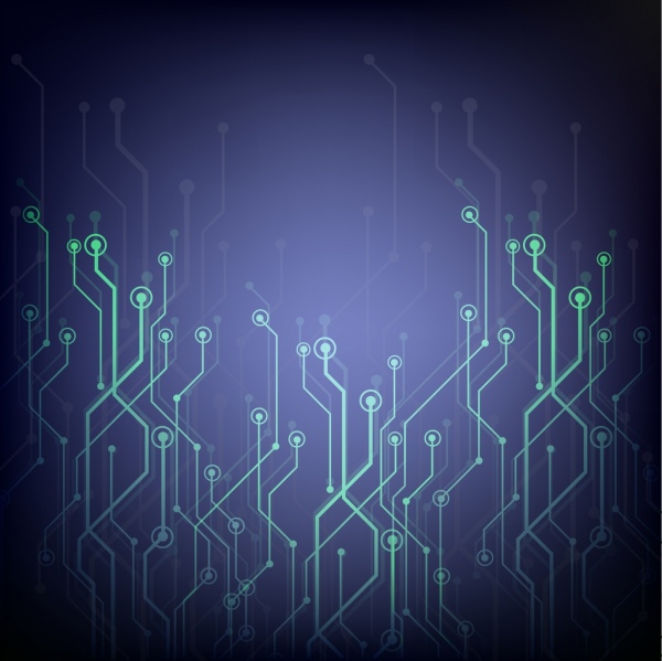 Technologie-Konzept Hintergrund blau Hintergrund Punkte Kombination ornament