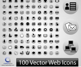100 Vektor Web Ikon