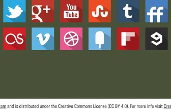 20 Free Flat Vector Icons Shadow Style Original Colour